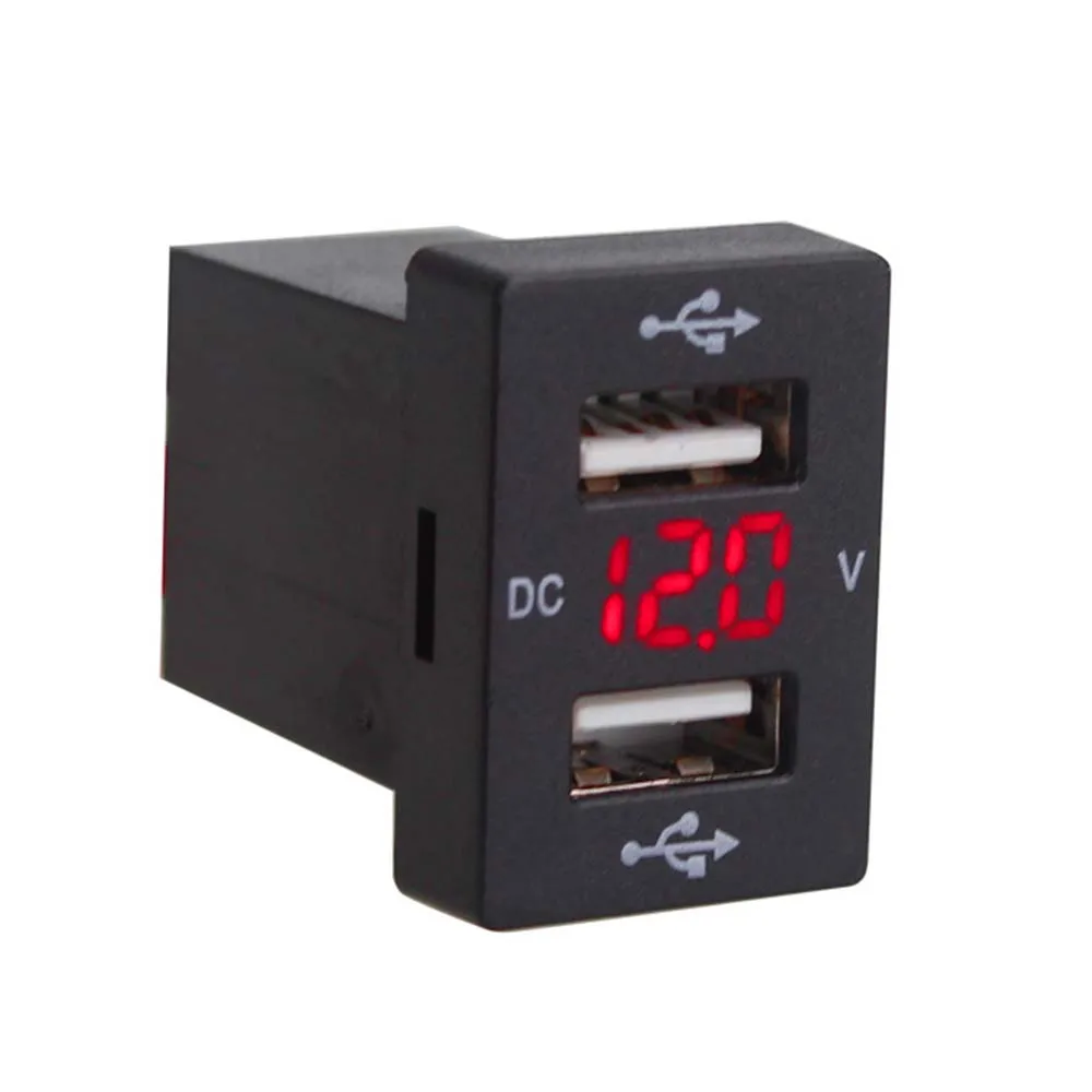 New 12V Dual USB Car Cigarette Lighter LED Voltmeter 4.8A Power Adapters for Toyota Smart Phone
New 12V Dual USB Car Cigarette Lighter LED Voltmeter 4.8A Power Adapters for Toyota Smart Phone