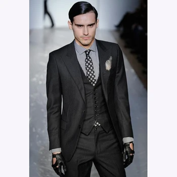 New men suit Groom Tuxedo Charcoal Grey Groomsmen Peak Lapel mens Wedding Suits for men Best Man Bridegroom (Jacket+Pants+Vest)
New men suit Groom Tuxedo Charcoal Grey Groomsmen Peak Lapel mens Wedding Suits for men Best Man Bridegroom (Jacket+Pants+Vest)
