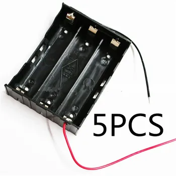 5PCS Hot Sale Black Plastic 3 Way 3 Slots 18650 Battery Storage Case Box Holder with 4 wires Leads for 3x 18650 battery
5PCS Hot Sale Black Plastic 3 Way 3 Slots 18650 Battery Storage Case Box Holder with 4 wires Leads for 3x 18650 battery