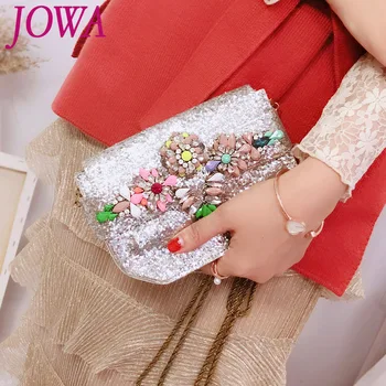 2019 New Design Women's Fashion Evening Bags Vintage Colorful Diamonds Flowers Cover Mini Handbag Wedding Party Shoulder Clutch
2019 New Design Women's Fashion Evening Bags Vintage Colorful Diamonds Flowers Cover Mini Handbag Wedding Party Shoulder Clutch