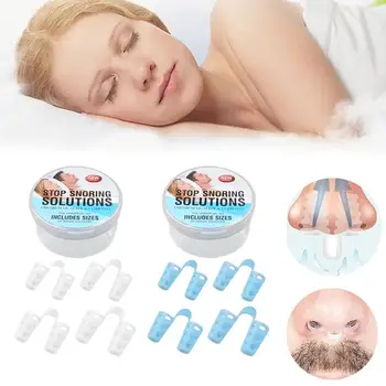 4pcs/box Anti Snore Apnea Nose Clip Anti-snoring Breathe Aid Stop Snore Device Sleeping Aid Equipment Anti- Snoring Slaapmasker
4pcs/box Anti Snore Apnea Nose Clip Anti-snoring Breathe Aid Stop Snore Device Sleeping Aid Equipment Anti- Snoring Slaapmasker