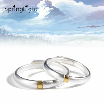 SpringLight Real 925 Sterling Silver Creative Designer Fine Jewelry a Ray Of Sunshine Gold Couple Rings for Women Gift Bijoux
SpringLight Real 925 Sterling Silver Creative Designer Fine Jewelry a Ray Of Sunshine Gold Couple Rings for Women Gift Bijoux