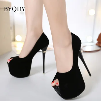 BYQDY Elegant Ultra High Heels Women Pumps Peep Toe Work Pump Stiletto Woman Shoes Weeding Shoes Office Career chaussures femme
BYQDY Elegant Ultra High Heels Women Pumps Peep Toe Work Pump Stiletto Woman Shoes Weeding Shoes Office Career chaussures femme