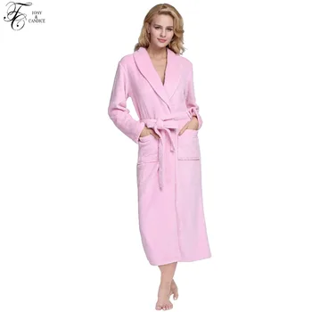 Tony&Candice Women Bathrobe In Winter Soft Flannel Lounge Pajamas Sleepwear For Female Sexy V-Neck Nightgown Shawl Collar Robe
Tony&Candice Women Bathrobe In Winter Soft Flannel Lounge Pajamas Sleepwear For Female Sexy V-Neck Nightgown Shawl Collar Robe