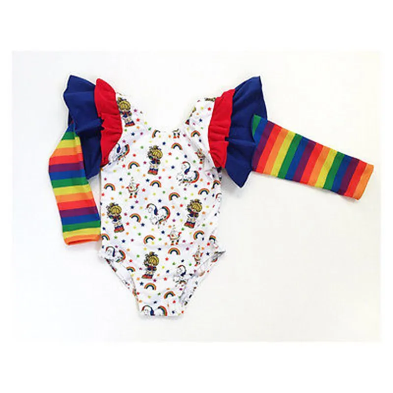 Summer Baby Romper Newborn Toddler Baby Boy Girls Rompers Flare Long Sleeve Rainbow Striped Jumpsuit Infant Clothes Outfits
Summer Baby Romper Newborn Toddler Baby Boy Girls Rompers Flare Long Sleeve Rainbow Striped Jumpsuit Infant Clothes Outfits