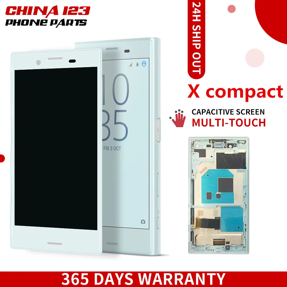 Original LCD Display for Sony Xperia X Compact X mini F5321 touch screen 4.6 inch Digitizer Sensor Panel Assembly with frame
Original LCD Display for Sony Xperia X Compact X mini F5321 touch screen 4.6 inch Digitizer Sensor Panel Assembly with frame