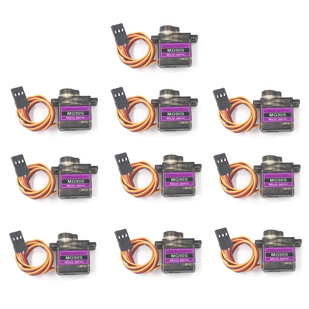 5/10pcs/lot MG90S Metal gear Digital 9g Servo SG90 For Rc Helicopter Plane Boat Car MG90 9G Trex 450 RC Robot Helicopter
5/10pcs/lot MG90S Metal gear Digital 9g Servo SG90 For Rc Helicopter Plane Boat Car MG90 9G Trex 450 RC Robot Helicopter