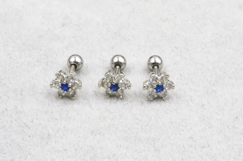 Lot30pcs Body Jewelry- CZ Gems Ear Studs/Earring Stainless Steel Helix Bar Upper Earring Body Piercing Flower Design new
Lot30pcs Body Jewelry- CZ Gems Ear Studs/Earring Stainless Steel Helix Bar Upper Earring Body Piercing Flower Design new