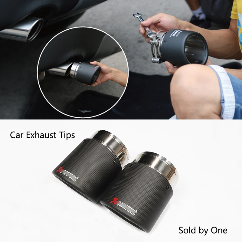 Universal 63mm Car Exhaust Tips Matte Carbon Fiber Muffler Auto SUV Modified Exhaust Pipe for Outlet 76mm 89mm 104mm 114mm Tips
Universal 63mm Car Exhaust Tips Matte Carbon Fiber Muffler Auto SUV Modified Exhaust Pipe for Outlet 76mm 89mm 104mm 114mm Tips