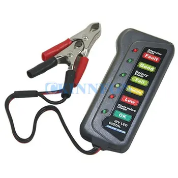 20Pcs/Lot High Quality LED Digital Battery Alternator Tester For Car Motorcycle Trucks 12V (Color: Grey)
20Pcs/Lot High Quality LED Digital Battery Alternator Tester For Car Motorcycle Trucks 12V (Color: Grey)