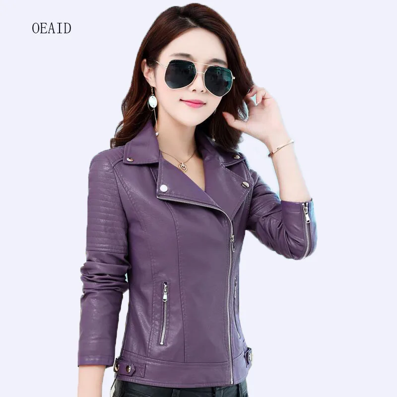 Plus Size S M L XL XXL 3XL Motorcycle Leather Coat Women Leather Jacket 2019 spring Short Slim Ladies Leather Clothing Outerwear
Plus Size S M L XL XXL 3XL Motorcycle Leather Coat Women Leather Jacket 2019 spring Short Slim Ladies Leather Clothing Outerwear