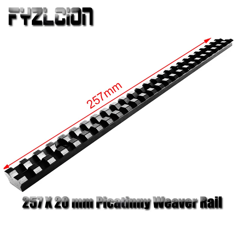 Hunting Scope Mount 20mm width Picatinny Rail with 25 Slots and 257mm Length of Aluminum Alloy for Hunting Rifles
Hunting Scope Mount 20mm width Picatinny Rail with 25 Slots and 257mm Length of Aluminum Alloy for Hunting Rifles
