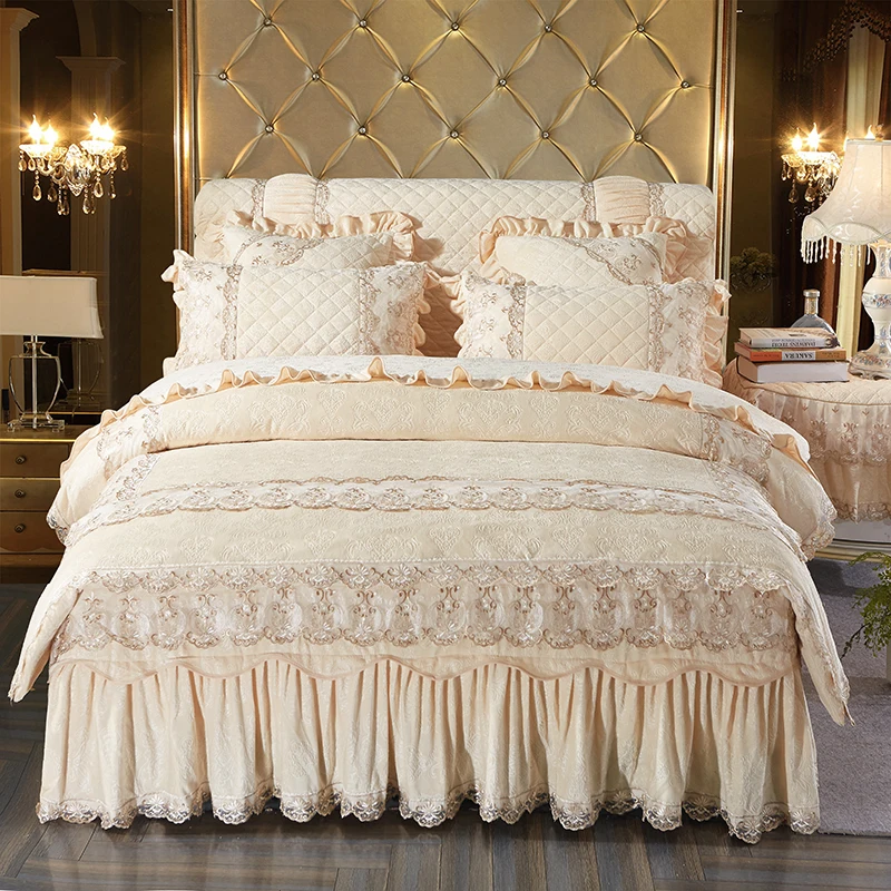 Thick Fleece Winter Warm Luxury Bedding Set Queen King Size Bed Set Duvet Cover Set Bedskirt Bed Cover Set Parure De Lit Adulte
Thick Fleece Winter Warm Luxury Bedding Set Queen King Size Bed Set Duvet Cover Set Bedskirt Bed Cover Set Parure De Lit Adulte