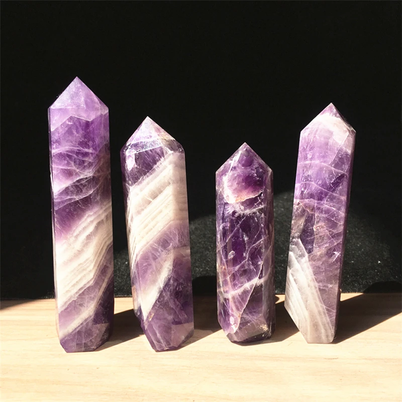 2pcs natural quartz crystal obelisk fantasy amethyst wand point healing home decoration craft energy stone
2pcs natural quartz crystal obelisk fantasy amethyst wand point healing home decoration craft energy stone