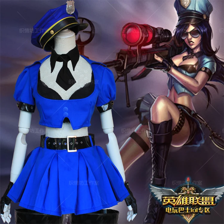 Game lol the Sheriff of Piltover Caitlyn cosplay costume Halloween Police uniform cosplay costume women Fancy Dress
Game lol the Sheriff of Piltover Caitlyn cosplay costume Halloween Police uniform cosplay costume women Fancy Dress
