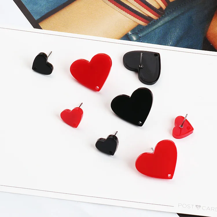 Ritoule DIY accessories with ear nail hole resin love heart Pendant Earrings materials
Ritoule DIY accessories with ear nail hole resin love heart Pendant Earrings materials