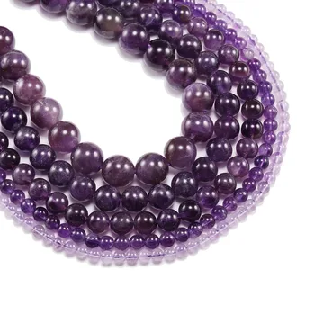 1strand/lot 4 6 8 10 12 mm Natural Purple Amethystes Crystal Stone Round Beads Loose Spacer Bead For Jewelry Making DIY Bracelet
1strand/lot 4 6 8 10 12 mm Natural Purple Amethystes Crystal Stone Round Beads Loose Spacer Bead For Jewelry Making DIY Bracelet