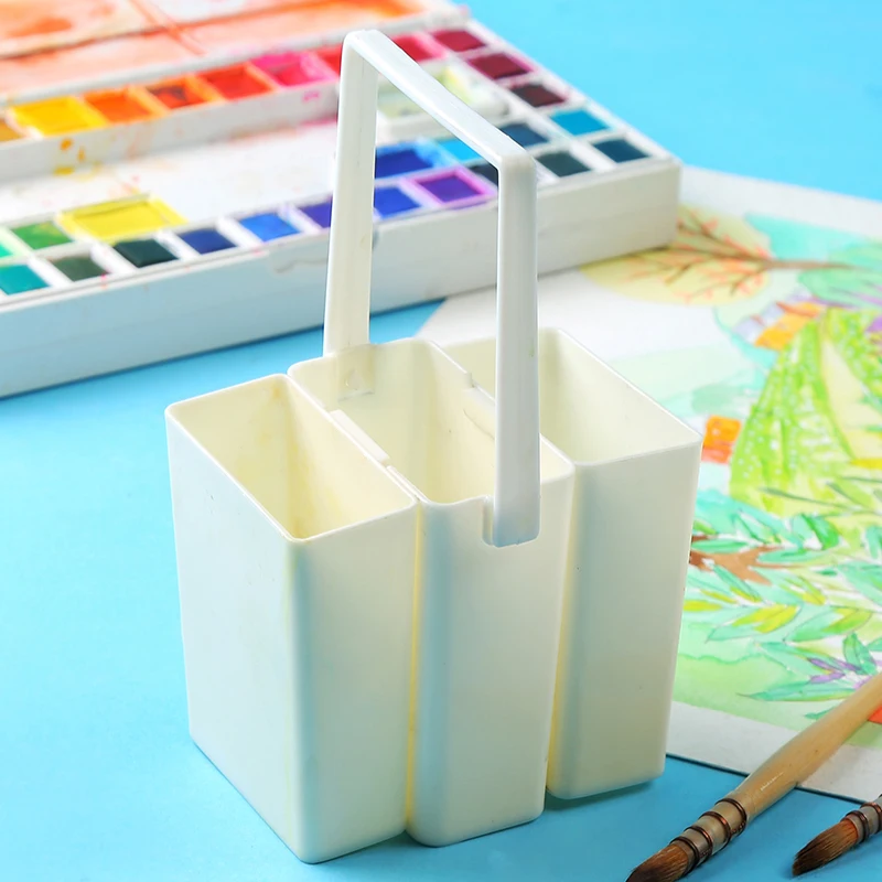 Three-in-one bucket wash pen holder Sink one-piece splicing combination portable wash pen bucket Art supplies
Three-in-one bucket wash pen holder Sink one-piece splicing combination portable wash pen bucket Art supplies