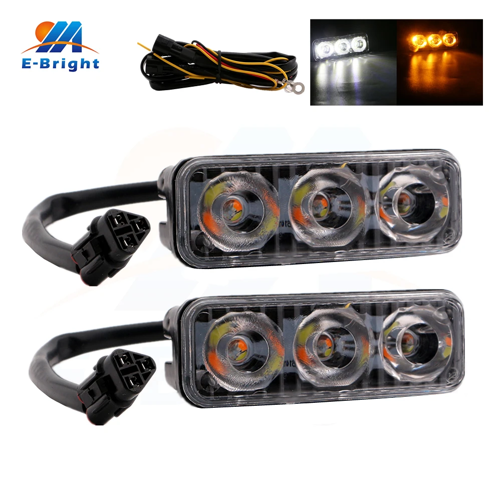 2pcs 9W 12V White/Amber DRL Led Bulb Daytime Running Light Spot Lamp Off Road Driving Warning 4x4 SUV Car Light 8000K
2pcs 9W 12V White/Amber DRL Led Bulb Daytime Running Light Spot Lamp Off Road Driving Warning 4x4 SUV Car Light 8000K