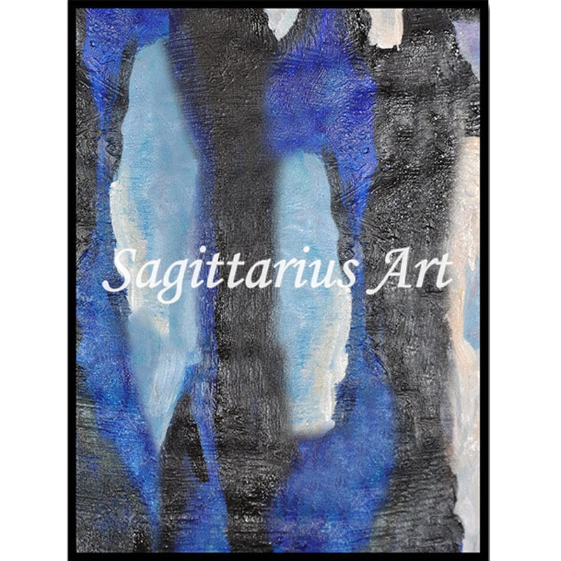 Hand made high quality Fine Art Contemporary Abstract Modern Oil Paintings Canvas Blue black Wall Art Home Decoration Fine Art
Hand made high quality Fine Art Contemporary Abstract Modern Oil Paintings Canvas Blue black Wall Art Home Decoration Fine Art
