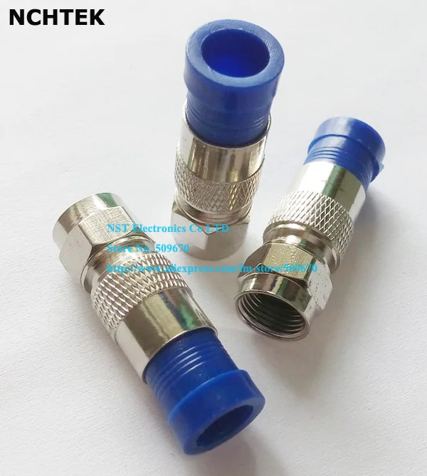 NCHTEK Compression Coax O-Ring F Connector RG6 RG6 COAX COMPRESSION CABLE F CONNECTOR SATELLITE Adapter/Free Shipping/25PCS
NCHTEK Compression Coax O-Ring F Connector RG6 RG6 COAX COMPRESSION CABLE F CONNECTOR SATELLITE Adapter/Free Shipping/25PCS