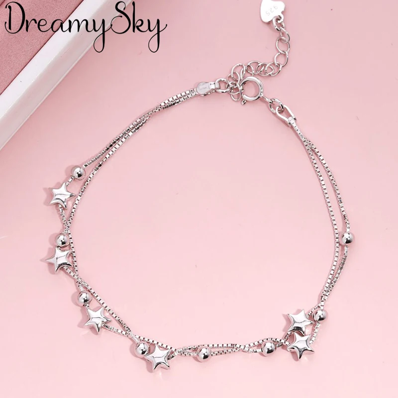 Brand Fashion 925 Sterling Silver Tassel Star Bracelets For Women Vintage Charms Chain Bracelets Statement Jewelry 2019
Brand Fashion 925 Sterling Silver Tassel Star Bracelets For Women Vintage Charms Chain Bracelets Statement Jewelry 2019