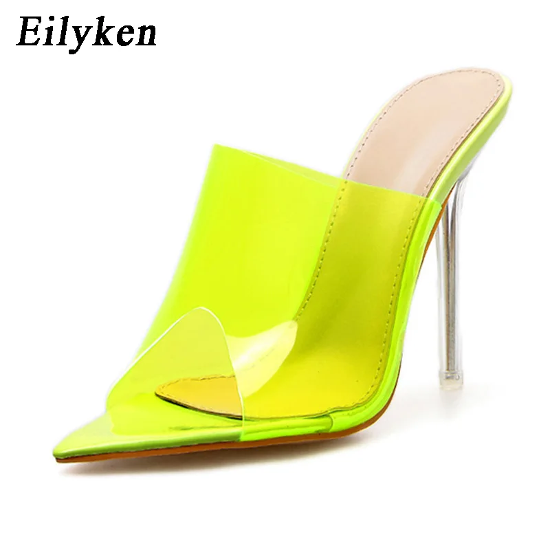 Eilyken 2019 New Summer PVC Jelly Women's Slippers Shoes Open Toe Pointed Transparent Crystal High Heels Green White Slippers
Eilyken 2019 New Summer PVC Jelly Women's Slippers Shoes Open Toe Pointed Transparent Crystal High Heels Green White Slippers