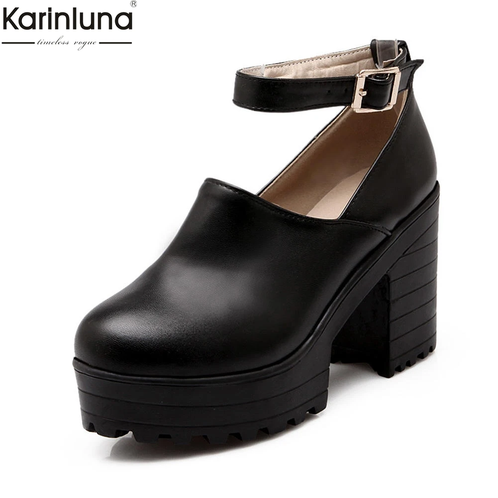 Karinluna new arrivals dropship large size 34-43 square high heeled ankle-strap pumps woman shoes leisure platform women's shoes
Karinluna new arrivals dropship large size 34-43 square high heeled ankle-strap pumps woman shoes leisure platform women's shoes