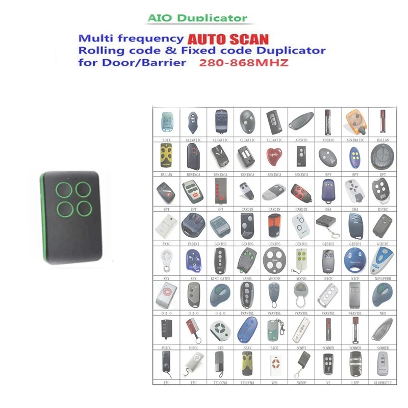 1pcs Multi frequency 280mhz-868mhz Universal rolling code remote control duplicator free shipping
1pcs Multi frequency 280mhz-868mhz Universal rolling code remote control duplicator free shipping