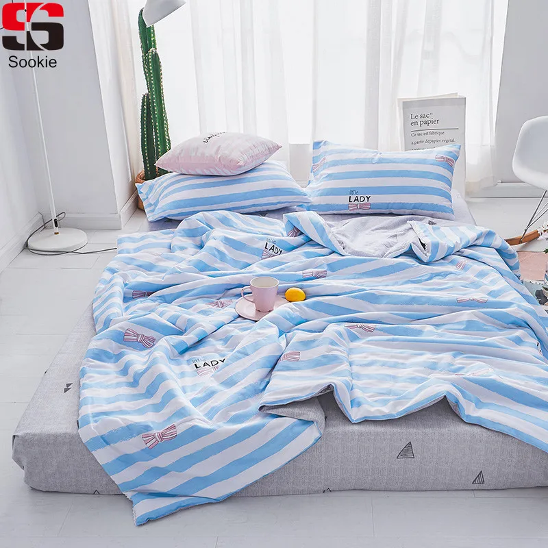 Sookie 100% Cotton Summer Quilt Cartoon Pattern Soft Air Condition Blanket Comforter for Children Adult Double Single Queen Bed
Sookie 100% Cotton Summer Quilt Cartoon Pattern Soft Air Condition Blanket Comforter for Children Adult Double Single Queen Bed