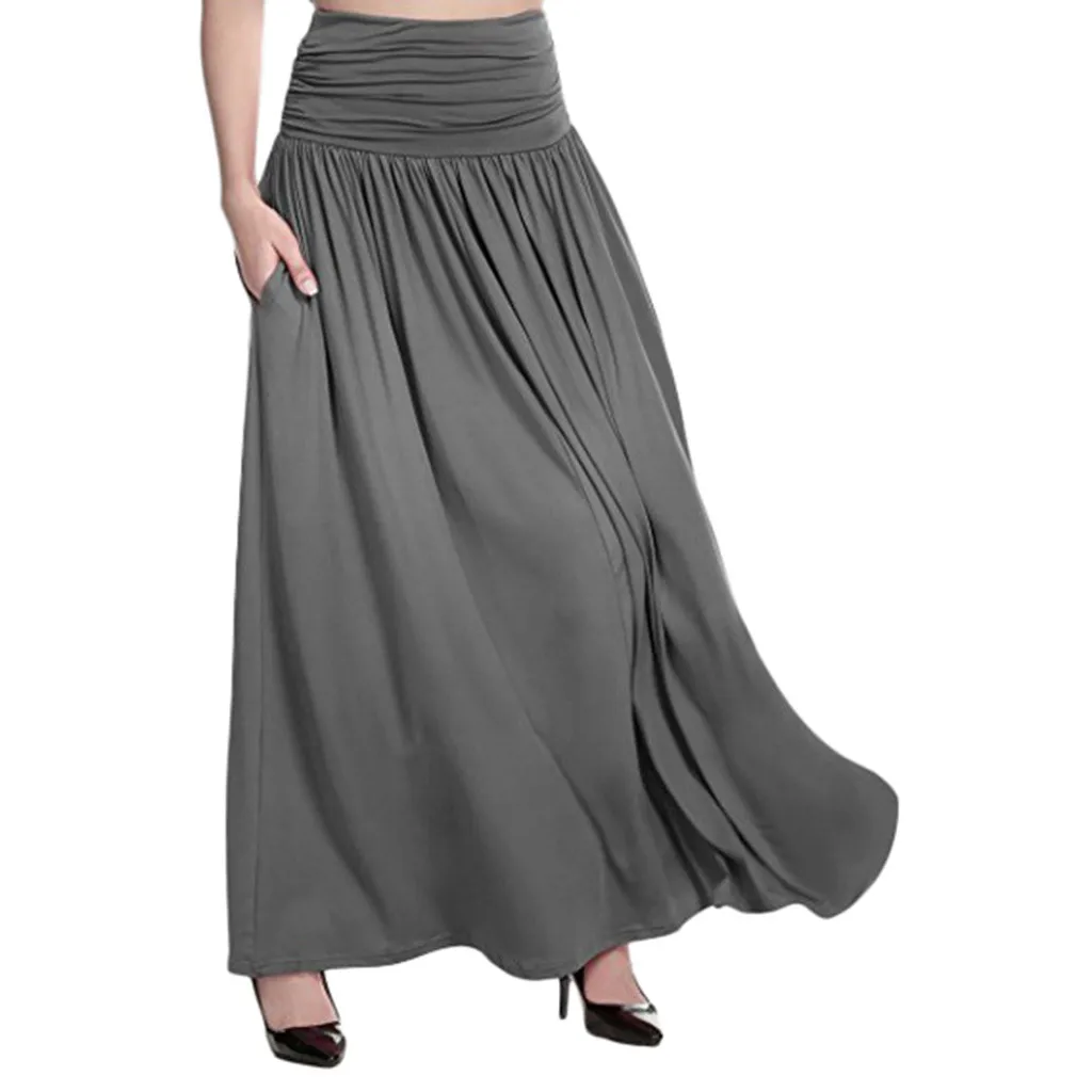 Women'S Summer Skirts High Waist Line Design Solid Maxi Skirt Ladies Casual Swing Gypsy Long Skirt Plus Size Gonne Donna*
Women'S Summer Skirts High Waist Line Design Solid Maxi Skirt Ladies Casual Swing Gypsy Long Skirt Plus Size Gonne Donna*