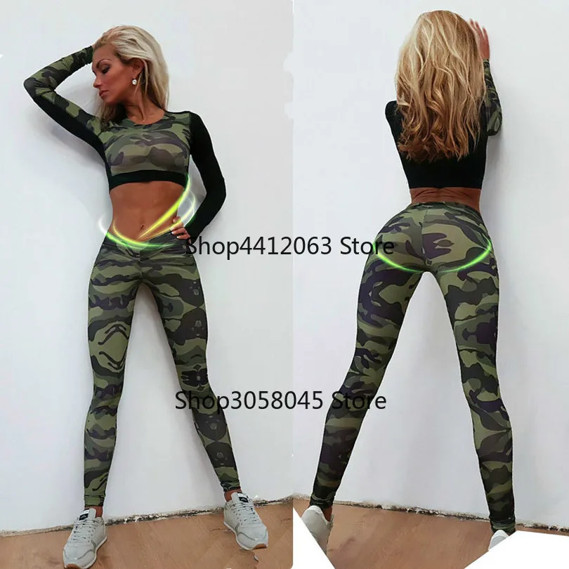 New GYM Fitness Tight Women Tracksuit Camouflage Stiching Sweatshirt Sets Yoga Sets Sport Wear Suit Workout Clothing Dropship
New GYM Fitness Tight Women Tracksuit Camouflage Stiching Sweatshirt Sets Yoga Sets Sport Wear Suit Workout Clothing Dropship