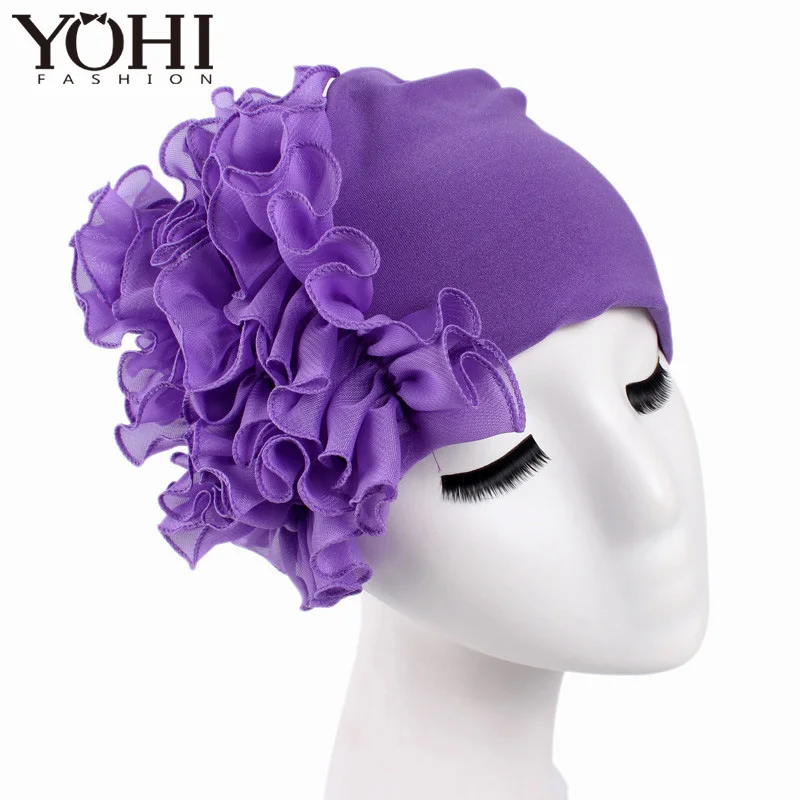 New fashion Womens Hairband Bride chest flower chiffon Flower Chemo Beanie Hat turban Cap for Cancer cap
New fashion Womens Hairband Bride chest flower chiffon Flower Chemo Beanie Hat turban Cap for Cancer cap