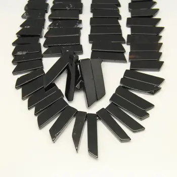Polished Black Achate Top Drilled Slice Beads Pendants,15.5" strand Raw Agates Stone Graduated Loose Beads for Necklace Findings
Polished Black Achate Top Drilled Slice Beads Pendants,15.5" strand Raw Agates Stone Graduated Loose Beads for Necklace Findings