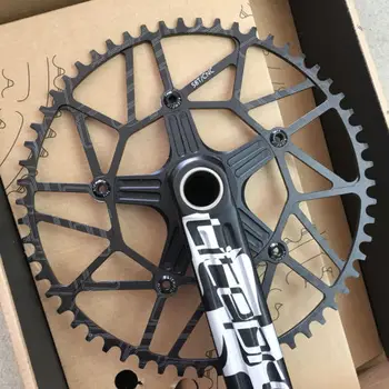 Litepro EDGE Hollow Single Chain-rings Road Folding Bike Crankset 50T- 58T with BB Narrow-wide Tooth 130mm BCD
Litepro EDGE Hollow Single Chain-rings Road Folding Bike Crankset 50T- 58T with BB Narrow-wide Tooth 130mm BCD