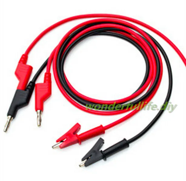 1pair (2pcs) (RED+BLACK) High quality Banana plug wire / alligator clip cable / high voltage test cable / silicone wire
1pair (2pcs) (RED+BLACK) High quality Banana plug wire / alligator clip cable / high voltage test cable / silicone wire