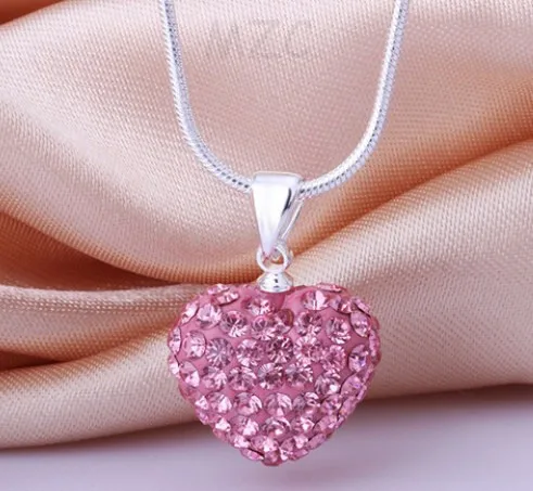 snake chain +Free Shipping+Gift.Pink 12*14mm Pink heart Silver Plated crystal Necklace .
snake chain +Free Shipping+Gift.Pink 12*14mm Pink heart Silver Plated crystal Necklace .
