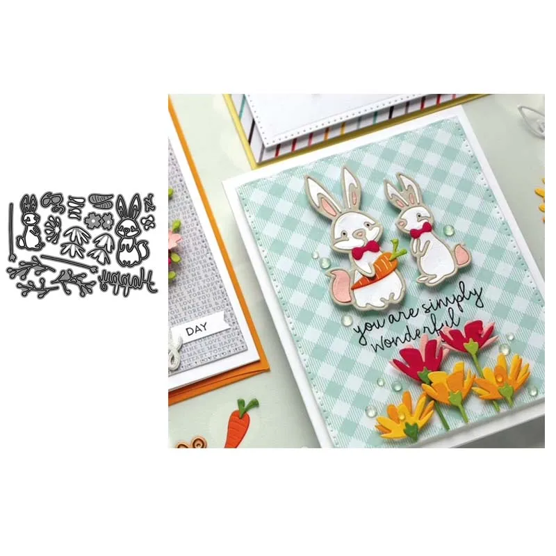 AddyCraft Metal Cutting Dies cut die mold Rabbit garden Scrapbook paper craft knife mould blade punch stencils dies
AddyCraft Metal Cutting Dies cut die mold Rabbit garden Scrapbook paper craft knife mould blade punch stencils dies