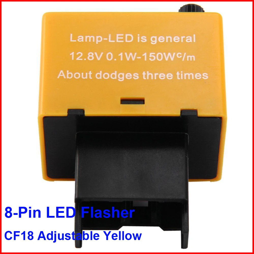 2PCS CF18KT LED Flasher 8 Pin Adjustable Yellow Relay Car Fix Auto Turn Signal Error Flashing Blinker 81980-50030 06650 150W
2PCS CF18KT LED Flasher 8 Pin Adjustable Yellow Relay Car Fix Auto Turn Signal Error Flashing Blinker 81980-50030 06650 150W