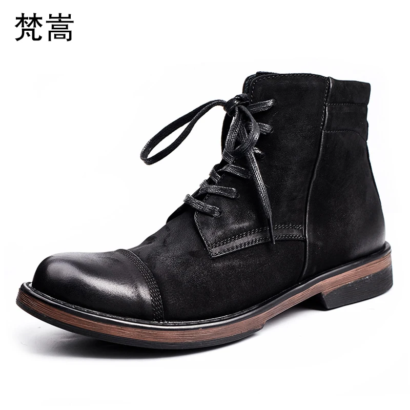 Riding boots mens retro British real leather boots men cowhide military boots autumn winter steel toe shoes cowboy boots men's
Riding boots mens retro British real leather boots men cowhide military boots autumn winter steel toe shoes cowboy boots men's