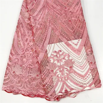 Latest Pink French Nigerian Laces Fabrics High Quality Tulle African Laces Fabric Wedding African French Tulle Lace HJ1447-1
Latest Pink French Nigerian Laces Fabrics High Quality Tulle African Laces Fabric Wedding African French Tulle Lace HJ1447-1