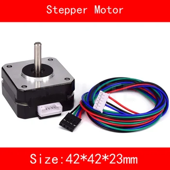 Aluminum shell Copper wire core 42 Stepper motor torque 0.3N.M 2 phase 4 wire line size 42*42*23mm for 3d printer cnc
Aluminum shell Copper wire core 42 Stepper motor torque 0.3N.M 2 phase 4 wire line size 42*42*23mm for 3d printer cnc