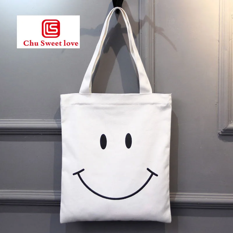 Ladies shoulder canvas bag smiley casual handbag school student book bag fashion travel storage bag
Ladies shoulder canvas bag smiley casual handbag school student book bag fashion travel storage bag