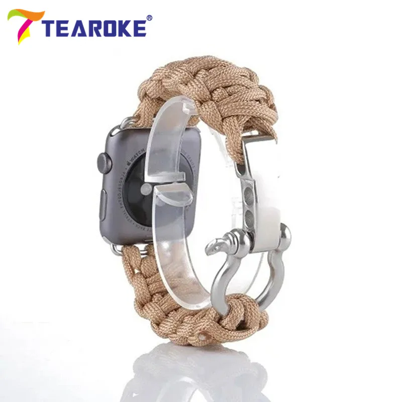 Outdoors-Sports-Men-s-Watch-Band-Wrist-Strap-for-Apple-Watch-iwatch-38-42mm-Survival-Rope (1)