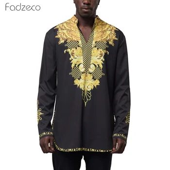 Fadzeco 2019 African Shirt For Men V Neck Long Sleeves Shirt Big Size Dashiki Fashion Tribal Print Casual Men Top
Fadzeco 2019 African Shirt For Men V Neck Long Sleeves Shirt Big Size Dashiki Fashion Tribal Print Casual Men Top