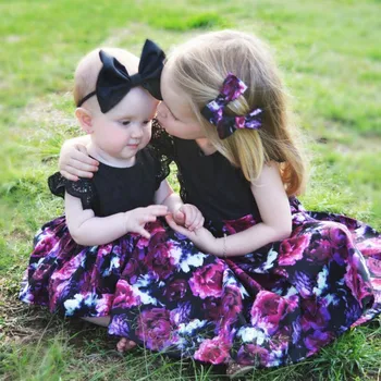 Sisters Dress Summer European and American Floral Flower Dress Lace Cuff Baby Girl Kids Cute Bodysuits Family Matching Outfits
Sisters Dress Summer European and American Floral Flower Dress Lace Cuff Baby Girl Kids Cute Bodysuits Family Matching Outfits