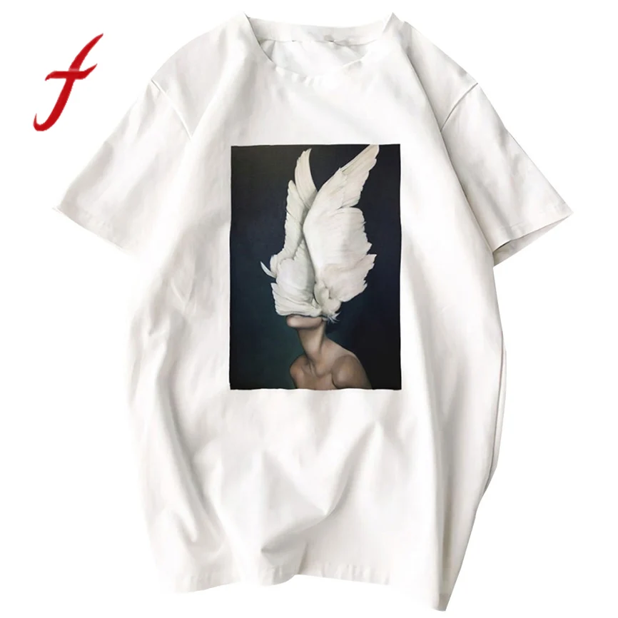 Plus size Women Vintage Angel Print Top Short Sleeve Casual Tops Camisetas Verano Mujer 2019 Classical Female oversized t shirt
Plus size Women Vintage Angel Print Top Short Sleeve Casual Tops Camisetas Verano Mujer 2019 Classical Female oversized t shirt