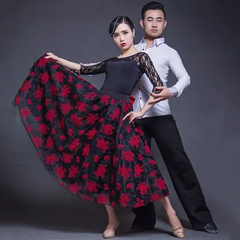 2017Hot Sale Lady Ballroom Dancing Skirt Red&Black Skirts Pretty Glossay Design For Tango Dance Culottes Ballroom Dance Clothe
2017Hot Sale Lady Ballroom Dancing Skirt Red&Black Skirts Pretty Glossay Design For Tango Dance Culottes Ballroom Dance Clothe