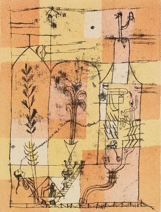 High quality Oil painting Canvas Reproductions Hoffmanneske scene (1940) by Paul Klee Painting hand painted
High quality Oil painting Canvas Reproductions Hoffmanneske scene (1940) by Paul Klee Painting hand painted