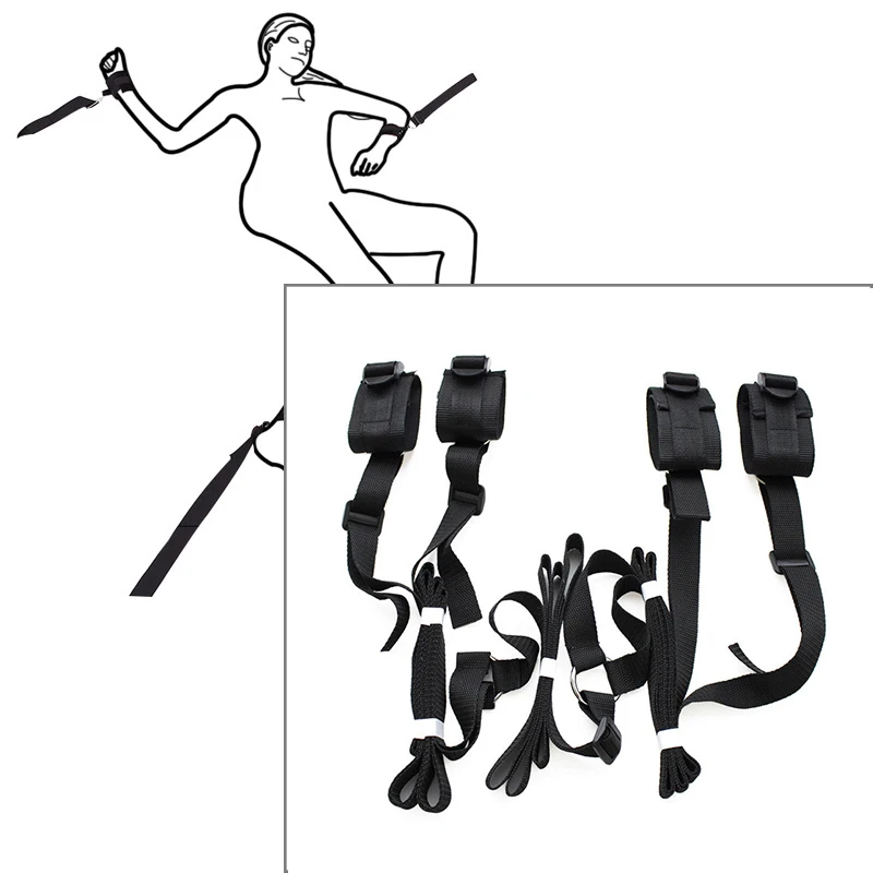 Erotic Bed Restraint Fetish Bdsm Bondage Handcuffs Games Sex Product Ankle Hand Adult No Vibrator Sex Toys For Woman Couples 13